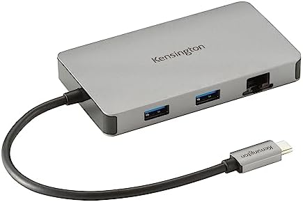 Kensington UH1450P Dual 4K Monitor USB Type C Hub, Laptop Docking Stations with Dual 1.4++ DisplayPort Ports, 85W Charging for Thunderbolt 3/4 and USB-C Devices, 2X USB-A, 1 USB Type C Port (K36900WW) by Unknown