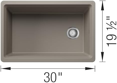 BLANCO Inteos SILGRANIT 30" Single Bowl Workstation Kitchen Sink Truffle - Image 4