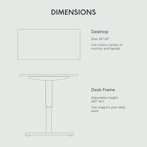 FLEXISPOT EN2 55"x28" Electric Standing Desk with PC Stand Bundle, White - Image 6