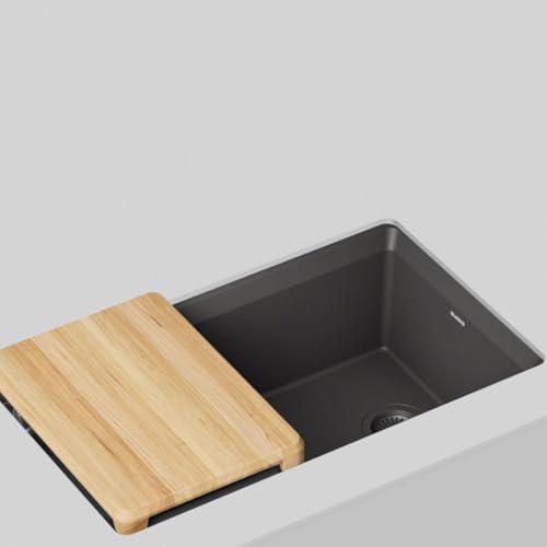 BLANCO Inteos SILGRANIT 33" Single Bowl Workstation Kitchen Sink Cinder - Image 4