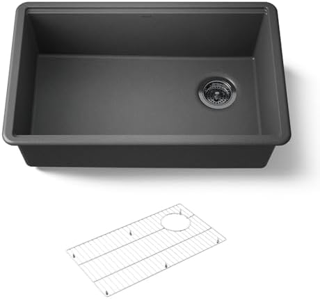 Kohler 33712-CM7 Billings® 29" undermount single-bowl kitchen sink, Matte Graphite by Unknown