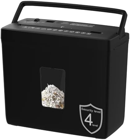 Suntiko 5-Sheet Small Cross Cut Paper Shredder Black by SuntikoShredderLaminator