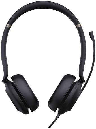 Yealink UH37 Dual USB Noise Cancelling Headset Wired Headset for PC Laptop, Teams Certified, USB-A and USB-C Cable, Works with Zoom and Other Leading UC Platforms by RedefineYourWorkplace