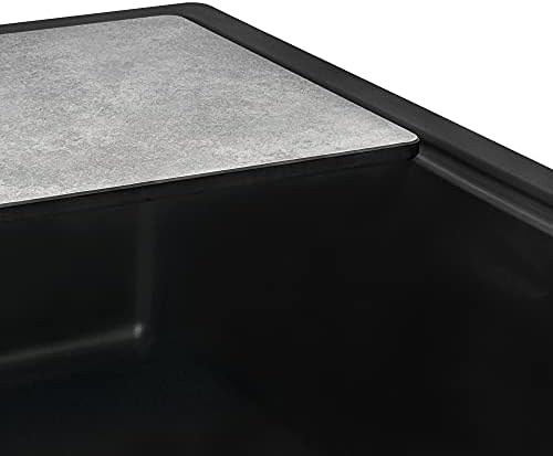 Ruvati 33-in Black Granite Undermount Workstation Kitchen Sink - RVG2302BK - Image 5