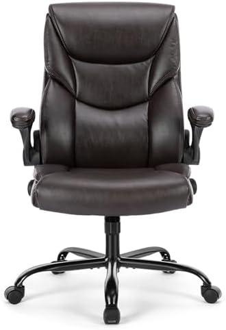 Sweetcrispy Computer Desk Chair, Lumbar Support Video Game Chair PU Leather - Image 4