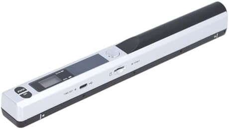 Portable Document Scanner, 8.27 Inch Handheld Color Image Scanner UP to 900 DPI, Support JPG/PDF Format, Photo Scanner for A4 Documents, Books, Receipt, Pictures (Silver) by Yunseity