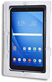 Anti-Theft Acrylic VESA Enclosure for Galaxy TAB A 8 w S-Pen with Free Wall Mount Kit & 90-Degree Angle Charge Cable (TAB A 8.0 w S-Pen SM-P200/205, Clear) - Image 2