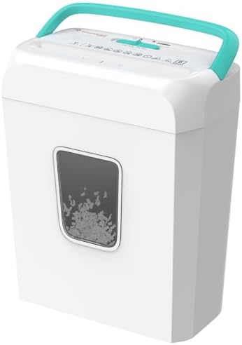 Bonsaii 6-Sheet Cross Cut Paper Shredder for Home, 3.4 Gal Bin by bonsaii