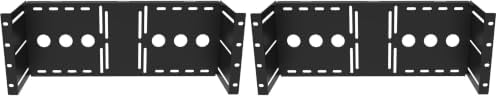 4U Universal VESA LCD Monitor Mounting Bracket for 19 inches Server Rack or Cabinet, Black (MMB) (Pack of 2) by JINGCHENGMEI