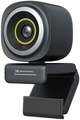 NearStream 4K Webcam for PC with AI Auto Framing and Noise-Canceling Mic by NearStream