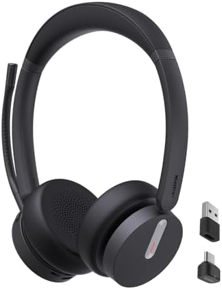 Yealink BH70 Dual UC Wireless Headset with Mic for Work, Bluetooth Headphone Teams&UC Compatible, up to 35h Talk Time, 147g All-Day Wearing Comfort, Perfect for Open Office Home Hybrid Work, USB-C/A by RedefineYourWorkplace