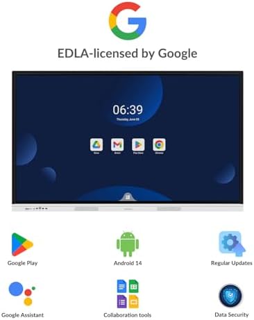55 Inch 4K Smart Board, Google EDLA-Certified Interactive Whiteboard - Image 2