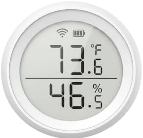 ZigBee Smart Temperature and Humidity Sensor, Digital Indoor Thermometer and Hygrometer with App Alerts, Wireless Climate Monitor for Home, Baby Room, and Greenhouse (Hub Required) by Toyanc