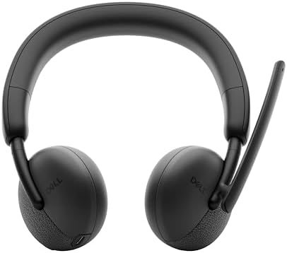 Dell WL3024 Wireless Headset - Leatherette Headband, Built-in AI-Based Noise Cancellation Microphone, Boom mic - Black - Image 3