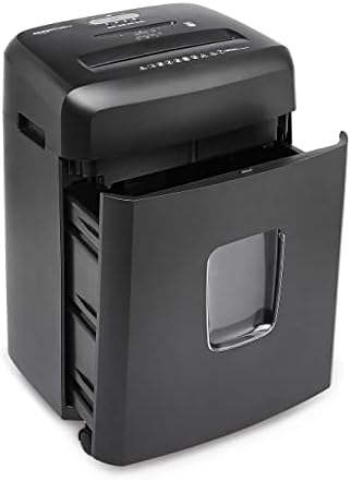Amazon Basics 15-Sheet Cross Cut Paper Shredder for Home and Office, CD/Credit Card Shredder with 6 Gallon Wastebasket, Black - Image 2