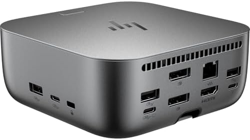 HP 280W Thunderbolt 4 Ultra Dock Port Replicator Bundle w/DKZ Hub (Universal Thunderbolt/USB-C Docking Station, Single Cable for Charging, Data Transfers to Any Brand Laptop) - Image 4