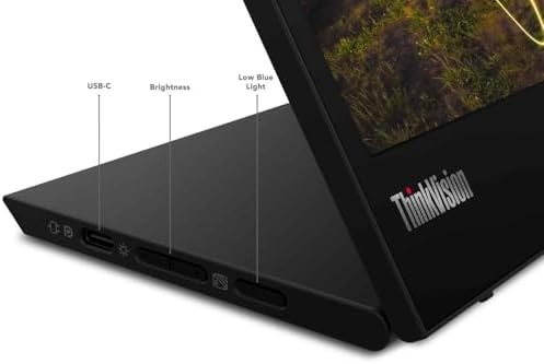 Lenovo ThinkVision M15 15.6" Full HD WLED LCD Monitor - 16:9 - Raven Black - Image 5