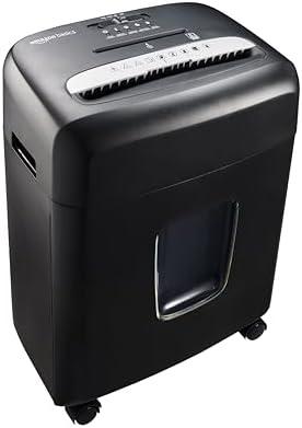 Amazon Basics High Security Micro Cut Paper Shredder, 8 Sheet Capacity, CD and Credit Card Shredder with Pull Out Bin, Black - Image 7