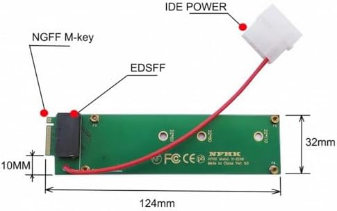 CY Adapter Ruler 1U GEN-Z EDSFF Short SSD 1C 4X E1.S to NVMe NGFF M-Key 4X Host Carrier Adapter with Power - Image 4