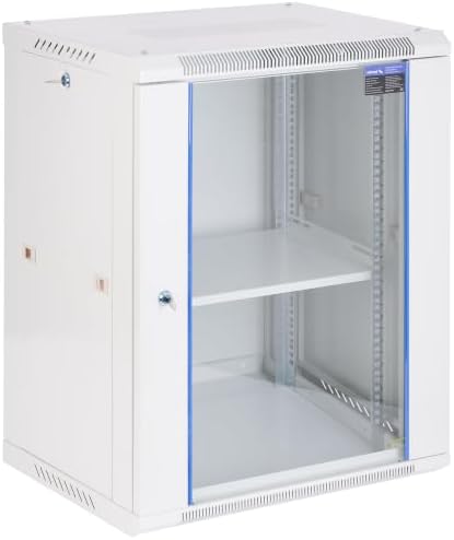 15U Wall Mount Server Rack 450mm Deep Network Cabinet, Lockable by SAIPWELL