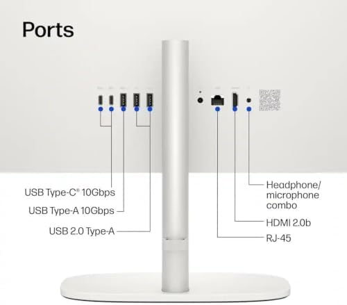HP OmniStudio 24" Full HD All-in-One Desktop Computer | Intel Quad-Core CPU | 8GB DDR5 RAM, 640 Storage(128GB SSD+512GB External) | WiFi 6, Bluetooth 5.4, Keyboard & Mouse, Windows 11 - Image 5