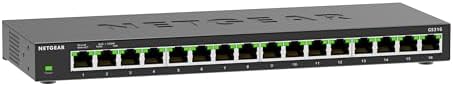 NETGEAR 16-Port Gigabit Ethernet Unmanaged Network Switch (GS316v3) by NETGEAR