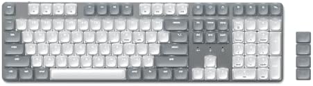 Satechi SM3 Mechanical Keyboard, White LED Backlit, Light Gray/White by Satechi