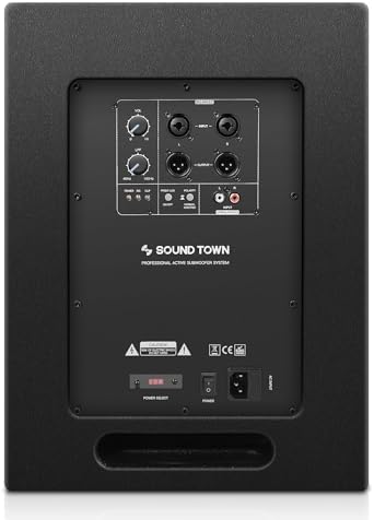 Sound Town Commercial Restaurant Audio Set with One 6-Zone 70V/100V Amplifier with Bluetooth, 12 x Weather-Resistant 6.5-Inch Surface-Mount Speakers, Two Dual 8-Inch Subwoofers, Black (P36X12T6B2S28) - Image 7