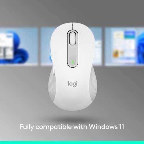 Logitech Signature M650 Wireless Mouse Small to Medium Sized - Off White - Image 5