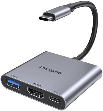 USB C to HDMI Adapter 4K USB Type C Hub Adapter Multiport AV Converter by ZMUIPNG
