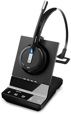 Sennheiser SDW 5015 (506592) Single-Sided Wireless DECT Super Wideband Headset for Desk Phone & Softphone/PC Connection Dual Microphone Ultra Noise-Canceling, Black - Image 4