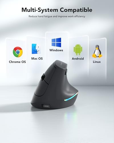 Wireless Ergonomic Mouse, Bluetooth Vertical Mice, Quiet Click - Image 6