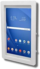 Anti-Theft Acrylic VESA Enclosure for Galaxy TAB A 8.0" w S-Pen Tablet with Free Wall Mount Kit & 90-Degree Angle Charge Cable (TAB A 8.0 w S-Pen SM-P200, White) - Image 2