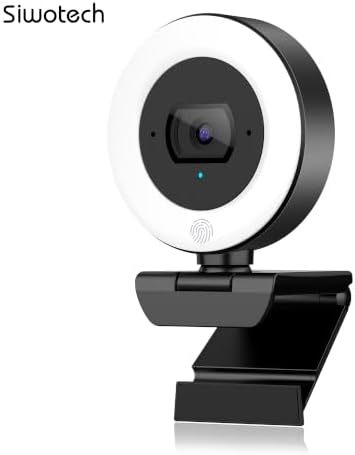 4K Webcam with Ring Light, PDAF Autofocus Web Camera for Desktop Computer - Image 4
