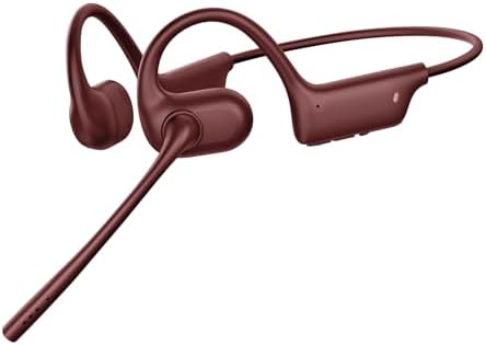 CXK Open Ear Headphones, Bluetooth 5.4 Headphones Lightweight Comfort Bluetooth Earbuds for Workout (Red) by CXK