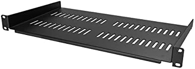 StarTech 1U Vented Rack Shelf, 10in Deep, 44lb/20kg (CABSHELFV1U) by StarTech