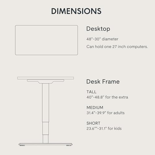 FLEXISPOT E6 3-Stage Dual Motor Electric Standing Desk 48 x 30 Sit Stand Up Desk, Holds 220 lbs, Adjustable Height w/Memory Presets, One-Piece Black Desktop & White Frame, Ships in 2 Boxes - Image 6