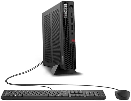 Lenovo ThinkStation P3 Tiny Desktop Computer, 14-core Intel Core i5-14500 vPro, 32GB DDR5, 1TB SSD, Display Port + HDMI, WiFi 6, RJ-45, USB-C, Wired Keyboard & Mouse, Windows 11 Pro - Image 2