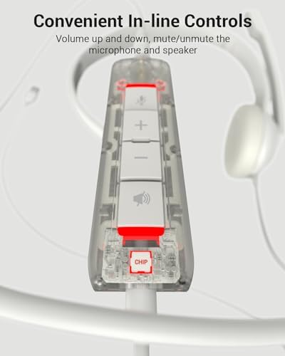 NUBWO HW02 USB Headset with Microphone Noise Cancelling & in-line Control - Image 3