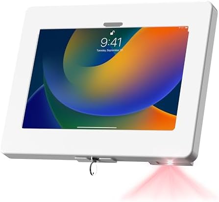 iPad Wall Mount with Barcode Scanner – CTA Anti-Theft Tablet Enclosure with Honeywell Barcode Scanner for iPad 10.9" 10th Gen, 11 (A16), Pro 11", Air 11, Galaxy S Tabs, Surface Go Tabs & More by CTADigital