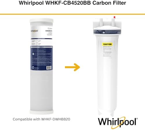 Whirlpool 20" x 4.5" Whole House Water Filter Housing, NSF Certified System for Sediment Carbon Filter, Home Pre-Filtration for Well and City Water, 1" Port with Pressure Relief, Filter Not Included - Image 5