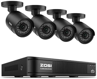 ZOSI 3K Lite Wired Security Camera System, 4 x 1080p Bullet Cameras, No HDD by ZOSI