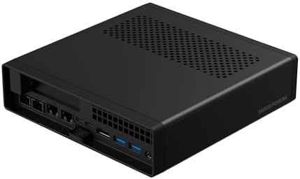 MINISFORUM AMD Ryzen 9 8945HX Barebone with MS-A2 Mini PC (16C/32T, up to 5.4GHz),PCIe×16, HDMI/2x USB-C (8K@60Hz), 2X SFP+ 10G, 2X 2.5G LAN, 3X SSD M.2 (2280/22110/U.2),NO RAM/SSD/OS by MINISFORUM