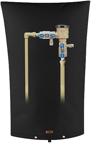 TOHONFOO Backflow Preventer Cover, Pipe Freeze Insulation, 16"Wx26"H, Black by TOHONFOO