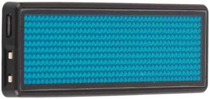 Fabater LED Name Badge, 550 Chinese Characters Storage MultiLanguage Support Multiple Display Modes Scrolling Message Tag, Chinese 4 Character Sign with Builtin Rechargeable Battery (Blue) - Image 3