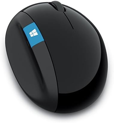 Microsoft Sculpt Ergonomic Mouse, Black - Wireless Mouse for Natural Wrist Comfort with 4-Way Scroll Wheel for PC/Laptop/Desktop, works with Mac/Windows 8/10/11 Computers - Image 2