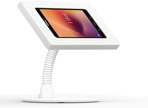 VidaMount White Enclosure and Portable Flexible Stand [Bundle] Compatible with Samsung Galaxy Tab A 8.0 (2017) by VidaMount