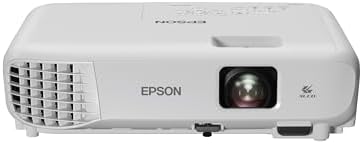 Epson EX3290 3-Chip 3LCD WXGA Projector, 4,000 Lumens High Color Brightness, 4,000 Lumens White Brightness, 2x HDMI, Built-in Speaker (Renewed) by Amazon+Renewed