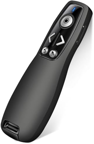Air Mouse 2-in-1 USB Type C Presentation Clicker Wireless Presenter Remote for PowerPoint, Powerpoint Clicker with Volume Control PowerPoint Slide Advancer for Mac, Computer, Laptop by Unknown