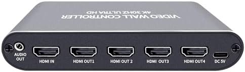 Video Wall Controller 2x2 4K UHD TV Wall Controller 1X2 2X1 1X3 3X1 1X4 4X1 Support 4K30 HDMI Input for max 4 TV Splicing Display - Image 5